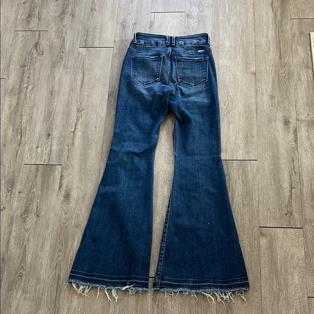 KanCan Dark Blue Flare Jeans - Picture 3 of 3